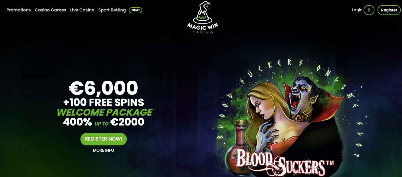 Welcome package Magic Win Casino